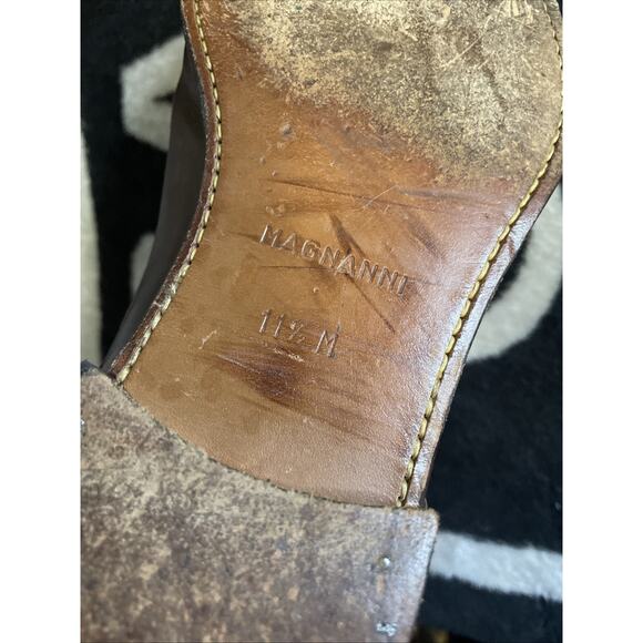 MAGNANNI ‘HARLAN’ MENS BRITISH TOBACCO BURNISHED CAP-TOE OXFORD SIZE 11.5 $425 main image 14